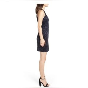 Ibiza navy beaded above knee cocktail sleeveless dress size M